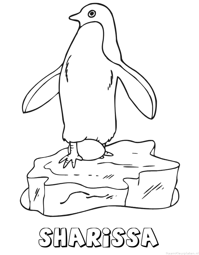 Sharissa pinguin kleurplaat