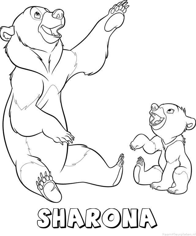 Sharona brother bear kleurplaat
