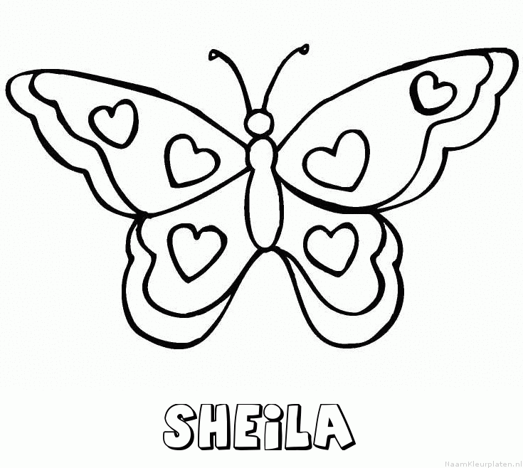 Sheila vlinder hartjes