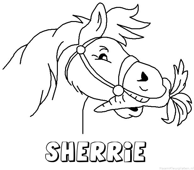 Sherrie paard van sinterklaas kleurplaat