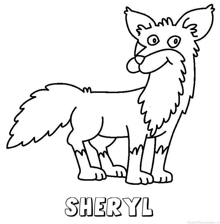 Sheryl vos kleurplaat