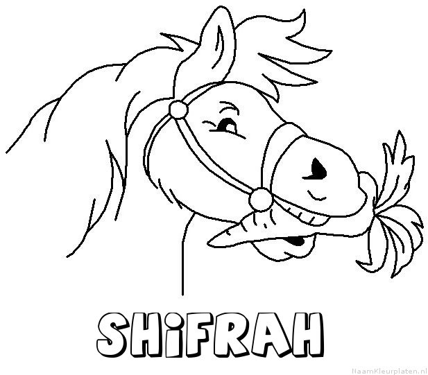 Shifrah paard van sinterklaas kleurplaat