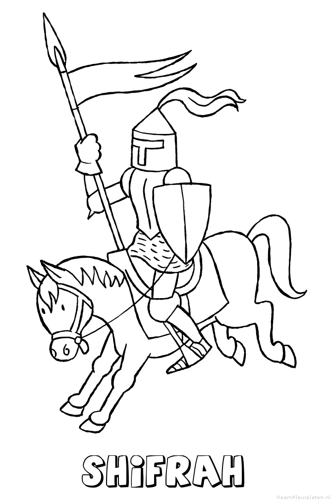 Shifrah ridder kleurplaat