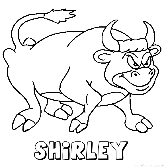 Shirley stier kleurplaat