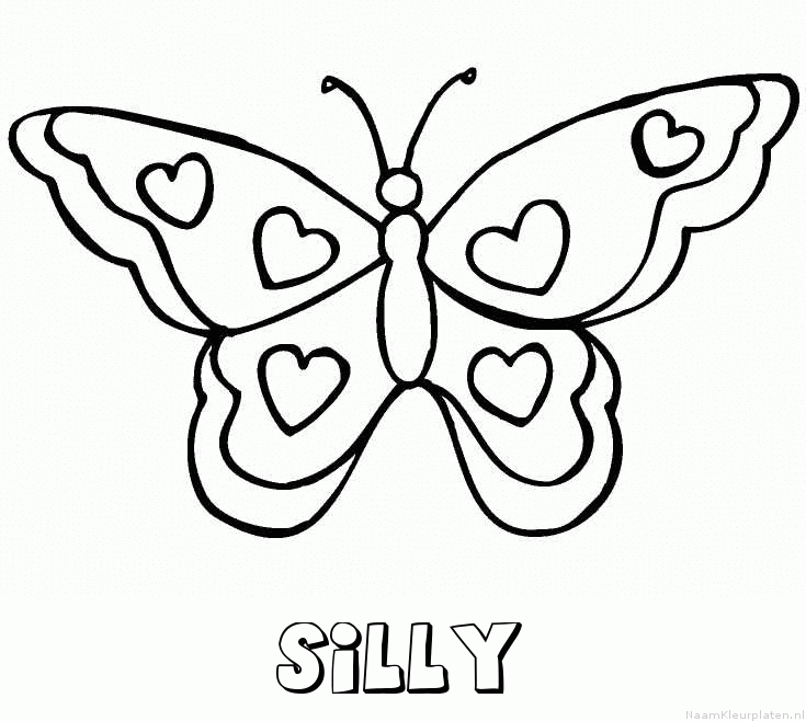 Silly vlinder hartjes