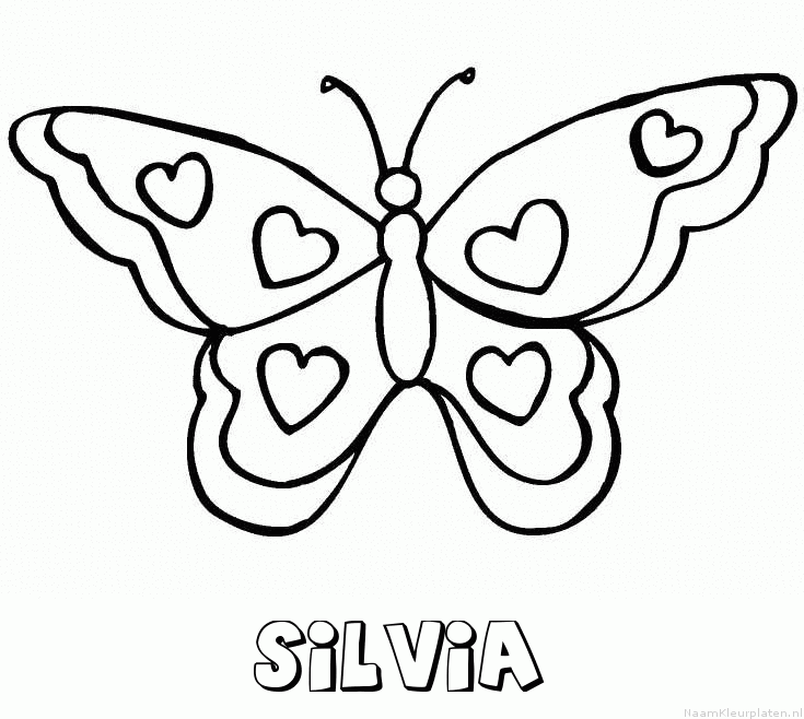 Silvia vlinder hartjes