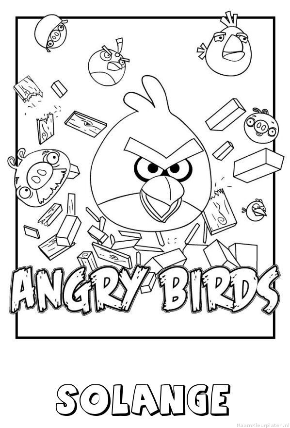 Solange angry birds kleurplaat