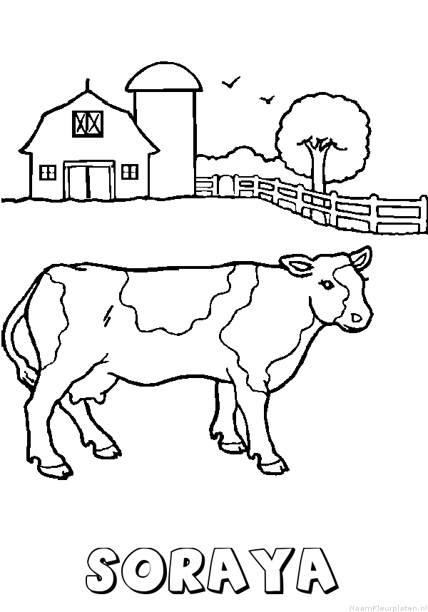 Soraya koe kleurplaat