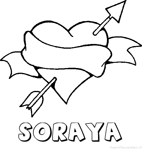 Soraya liefde kleurplaat