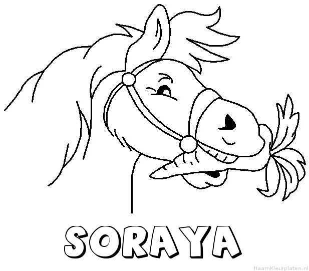 Soraya paard van sinterklaas kleurplaat