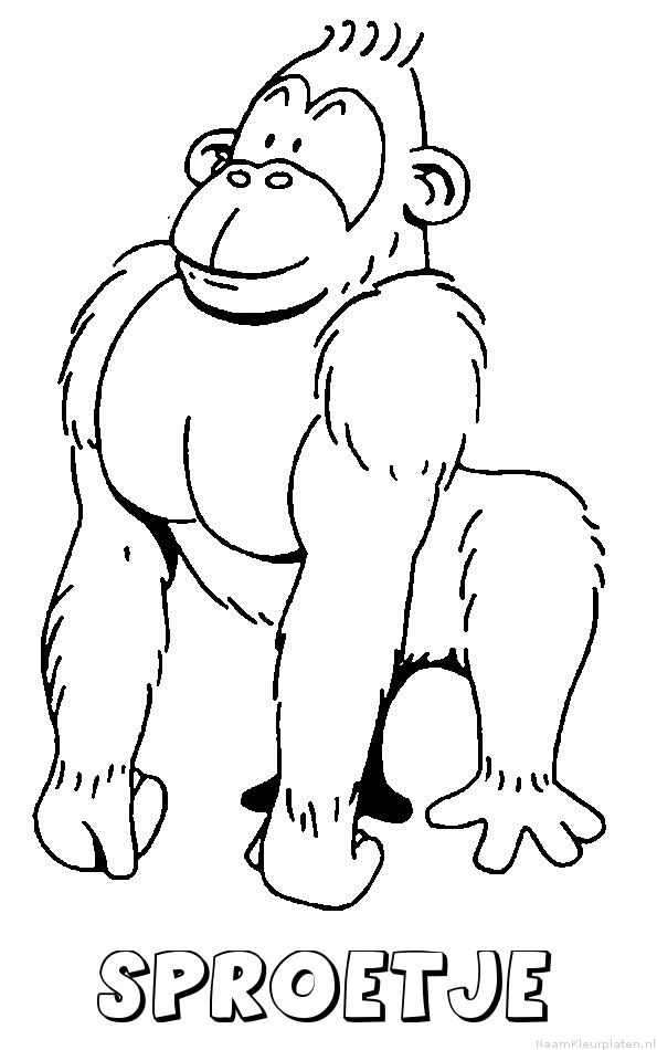 Sproetje aap gorilla
