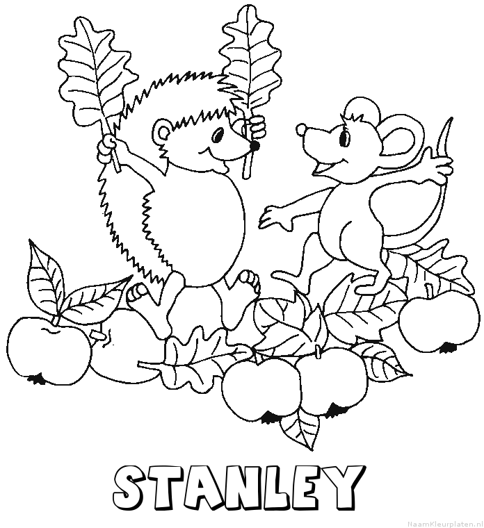 Stanley egel kleurplaat