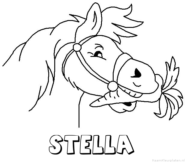 Stella paard van sinterklaas kleurplaat