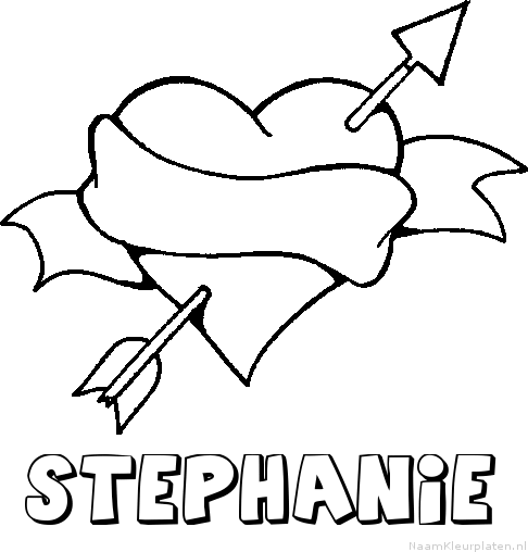 Stephanie liefde kleurplaat