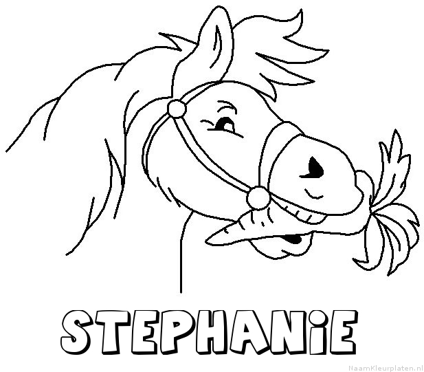 Stephanie paard van sinterklaas kleurplaat