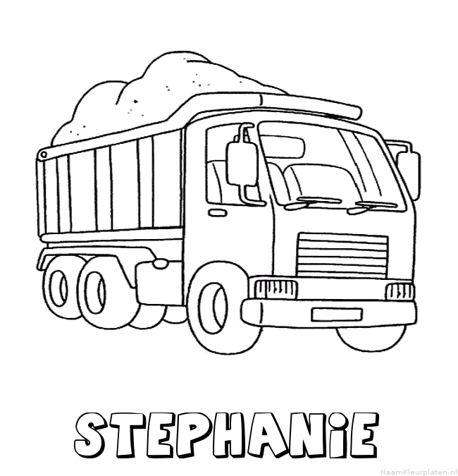 Stephanie vrachtwagen kleurplaat