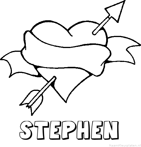 Stephen liefde kleurplaat