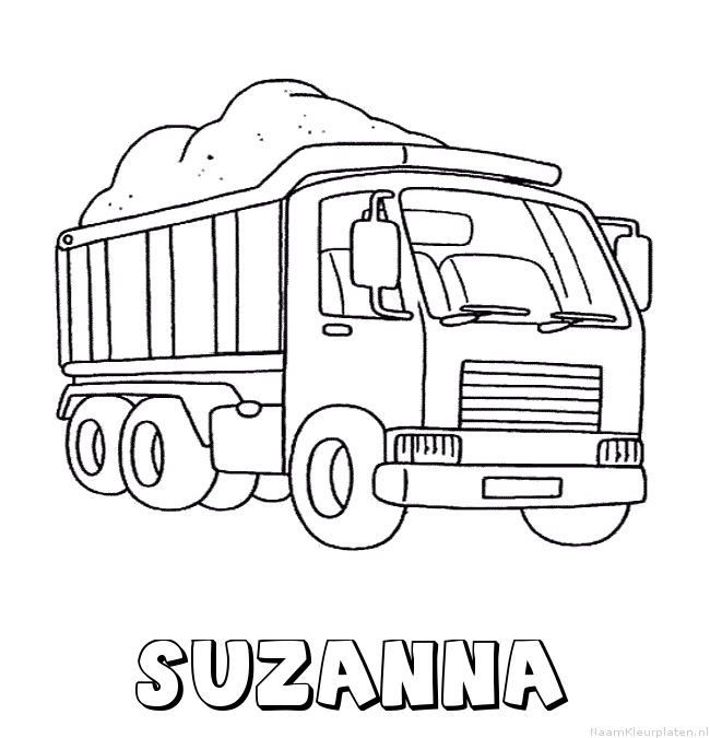 Suzanna vrachtwagen kleurplaat
