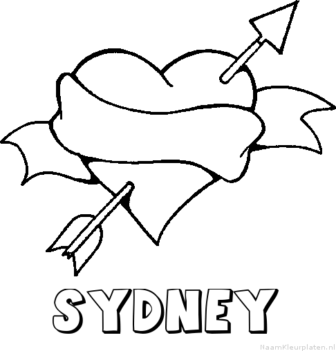 Sydney liefde kleurplaat