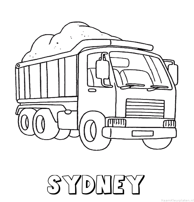 Sydney vrachtwagen kleurplaat