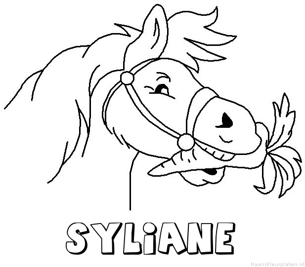 Syliane paard van sinterklaas kleurplaat