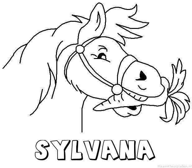Sylvana paard van sinterklaas kleurplaat