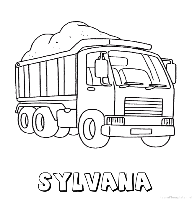 Sylvana vrachtwagen kleurplaat