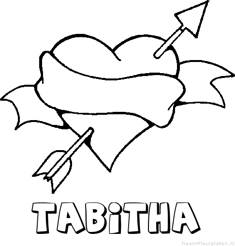 Tabitha liefde kleurplaat
