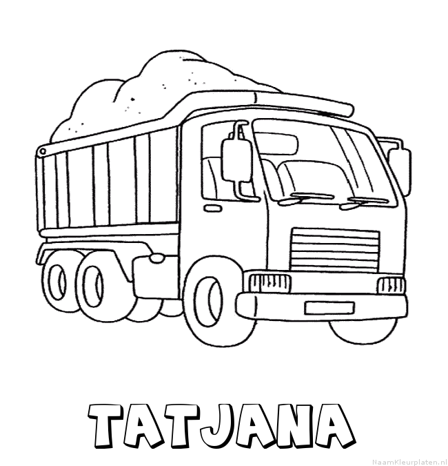 Tatjana vrachtwagen kleurplaat
