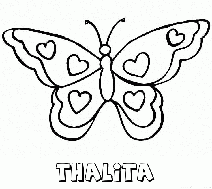 Thalita vlinder hartjes