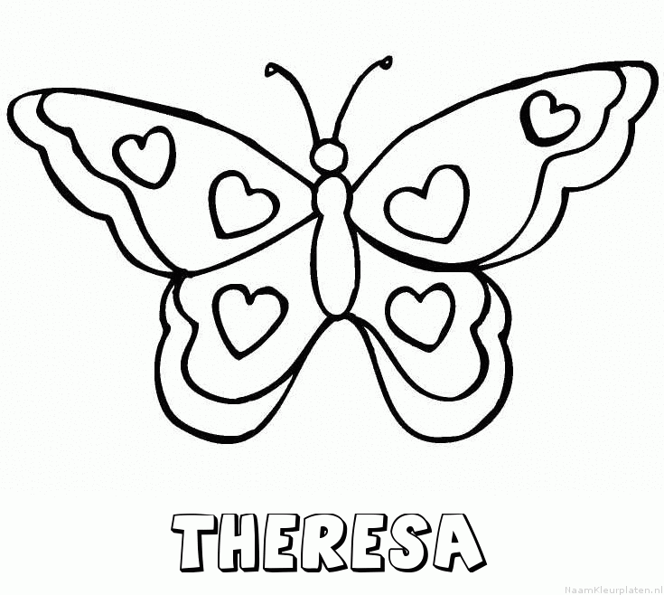 Theresa vlinder hartjes