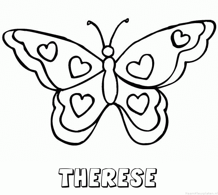 Therese vlinder hartjes