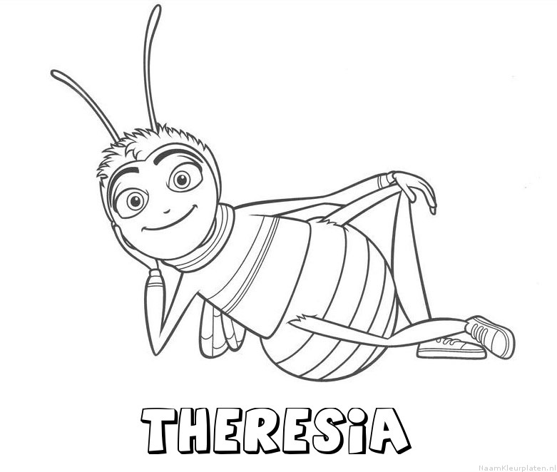 Theresia bee movie kleurplaat