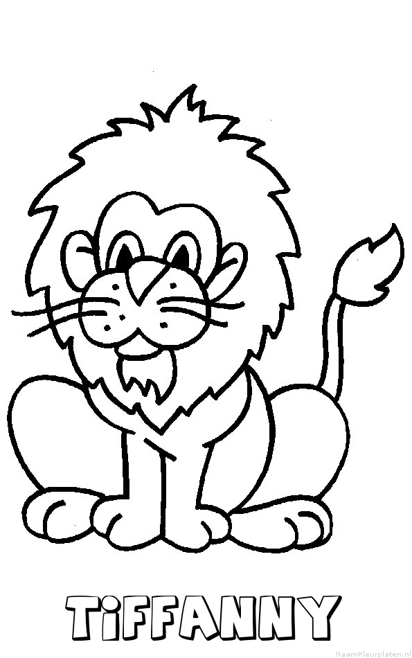Tiffanny leeuw kleurplaat