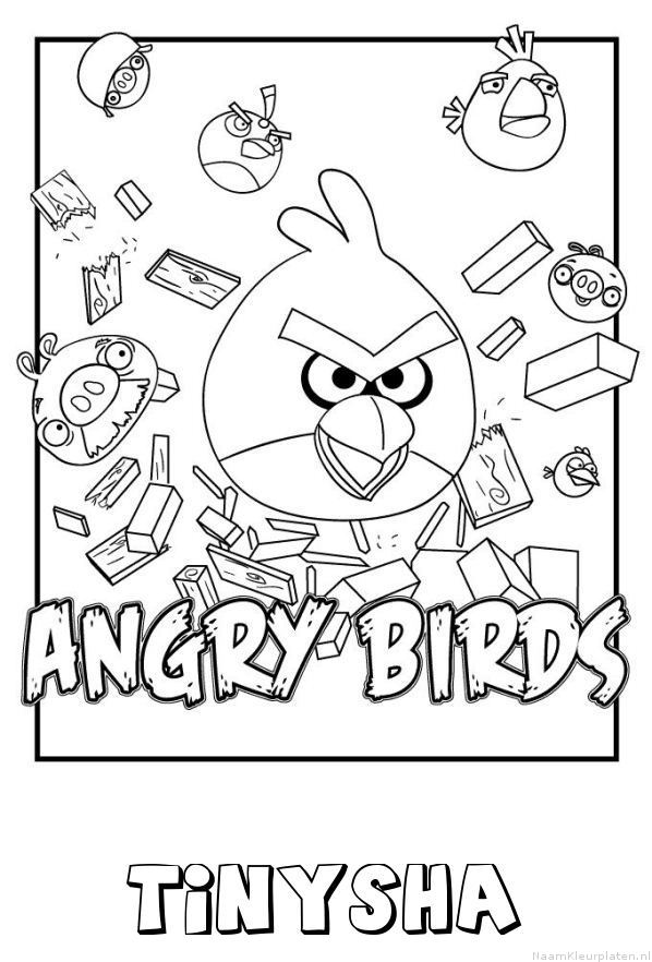 Tinysha angry birds kleurplaat