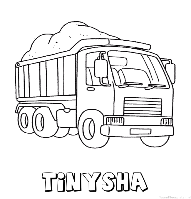 Tinysha vrachtwagen kleurplaat