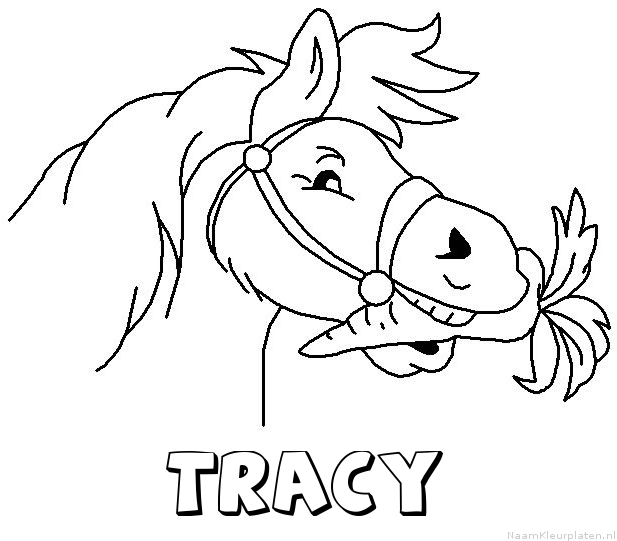 Tracy paard van sinterklaas kleurplaat