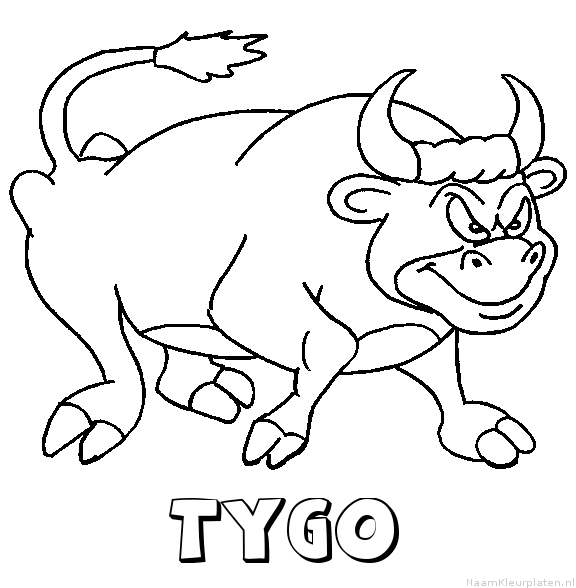 Tygo stier kleurplaat