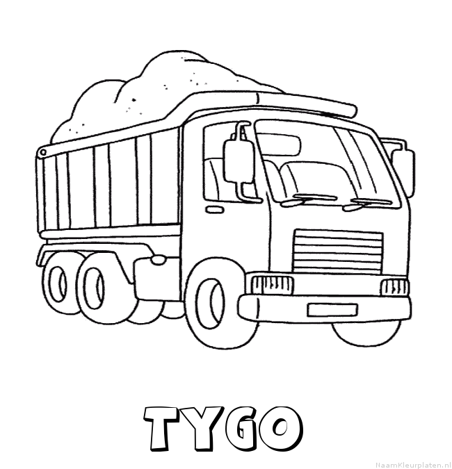 Tygo vrachtwagen kleurplaat