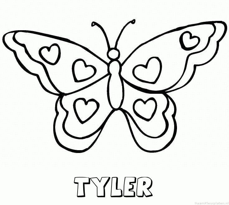Tyler vlinder hartjes