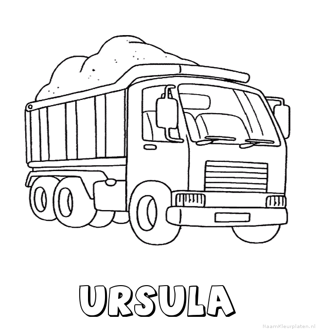 Ursula vrachtwagen kleurplaat