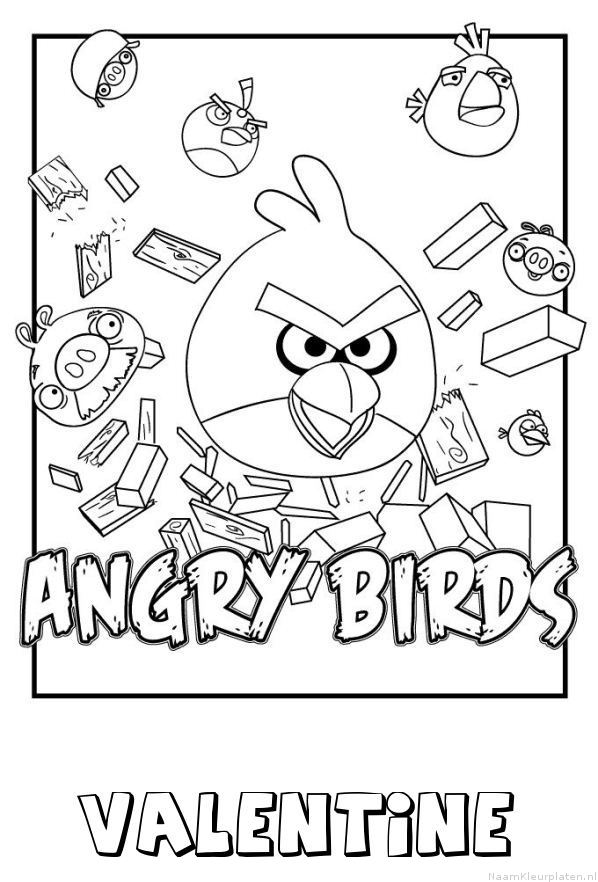 Valentine angry birds