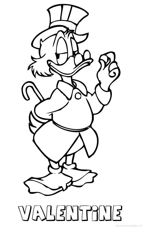 Valentine dagobert duck