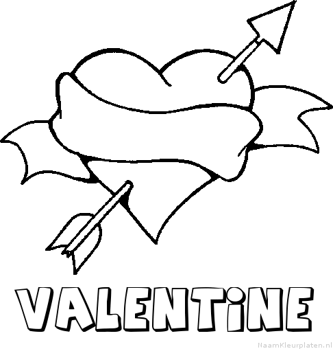 Valentine liefde kleurplaat