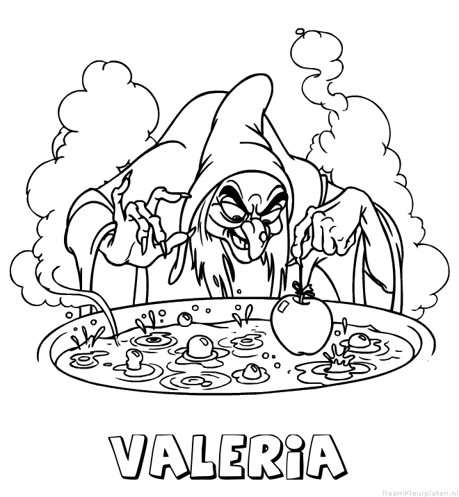 Valeria heks kleurplaat