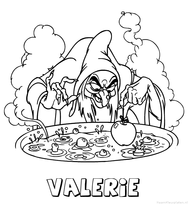 Valerie heks kleurplaat