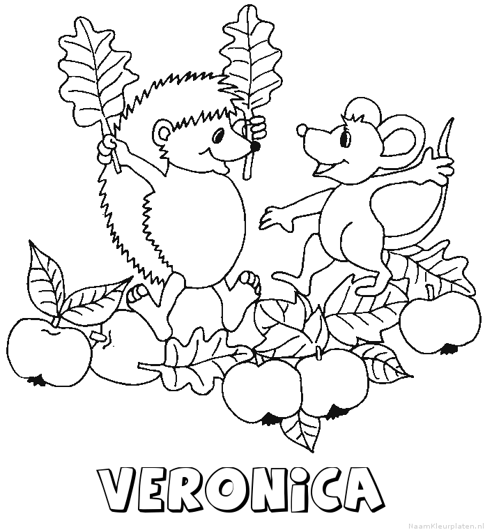 Veronica egel kleurplaat