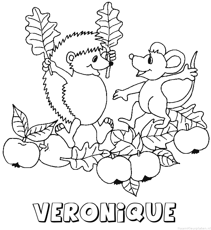 Veronique egel kleurplaat