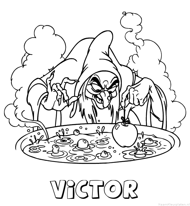 Victor heks kleurplaat