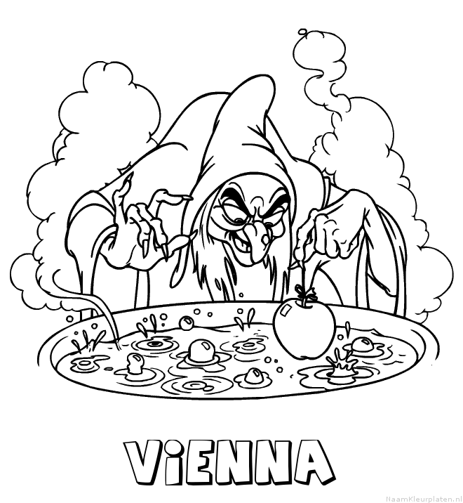 Vienna heks kleurplaat